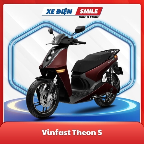 Vinfast Theon S màu đỏ mận