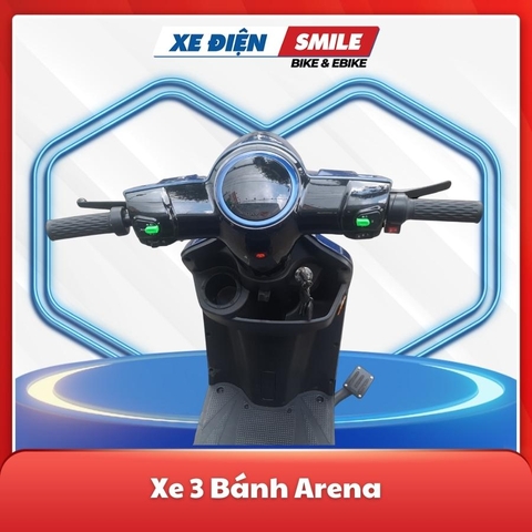 Xe ba bánh điện Arena màu xanh dương, xe ba bánh điện HCM, xe điện cho người lớn tuổi