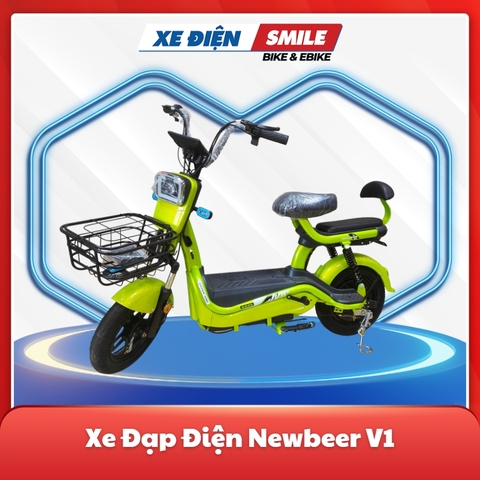 Xe đạp điện Newbeer v1 màu xanh lá