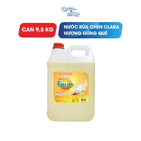 Nước rửa chén Clara - Hương gừng quế 9.5KG