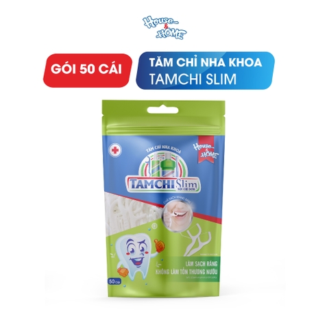 Tăm chỉ nha khoa - TAMCHI Slim sợi chỉ đơn (gói)