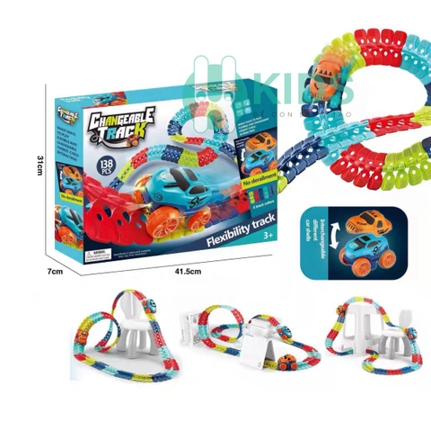 Đồ chơi đường ray tàu lượn siêu tốc vượt mọi địa hình