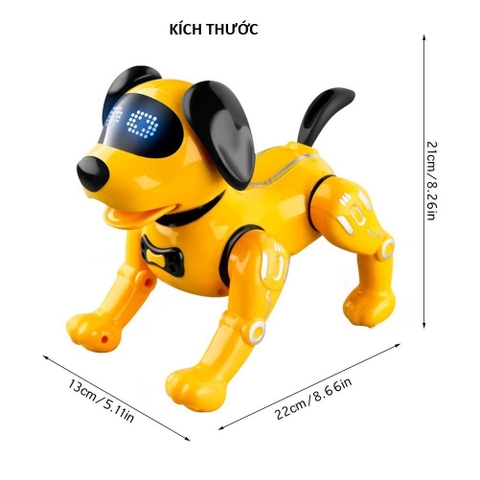 Đồ chơi chó robot điều khiển từ xa kèm pin sạc có sủa gáy, phát giọng nói đối thoại, nhảy múa thông minh cho bé