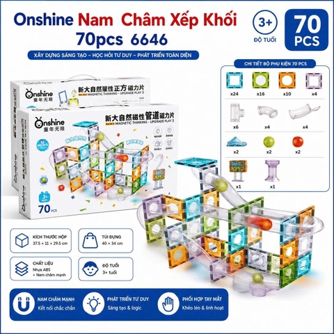Onshine Nam Châm Xếp Khối 6646 - Xếp Hình Nam Châm Cho Bé