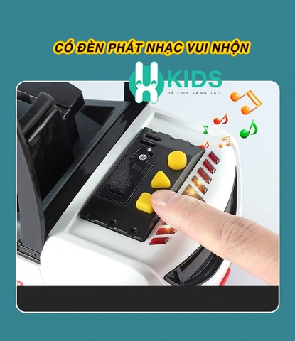 Đồ chơi mô hình xe ô tô nâng hàng, xe móc hàng chạy đà cỡ lớn hoạt động như thật có đèn nhạc vui nhộn trẻ em