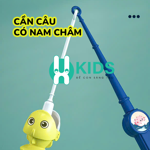 Đồ chơi câu cá nam châm đa năng kết hợp cặp vali xách tay cỡ lớn gấp gọn tiện lợi có sạc USB, nhạc vui nhộn cho bé