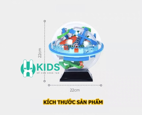 Đồ chơi quả bóng Rubik 3D giải đố mê cung Maze Ball giúp phát triển trí tuệ thông minh sư tập trung cho bé và người lớn