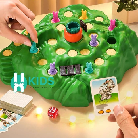 Bộ trò chơi thỏ vượt bẫy giải trí vui nhộn cho trẻ em và gia đình