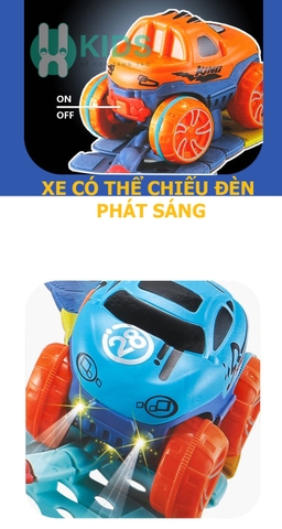 Đồ chơi đường ray tàu lượn siêu tốc vượt mọi địa hình