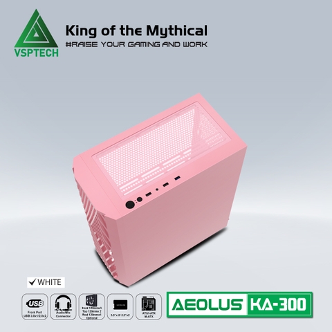 Vỏ Case Gaming VSPTECH KA300 - Pink (NO FAN)