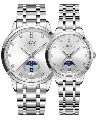 Đồng Hồ Đôi I&W Carnival 625D8 Automatic