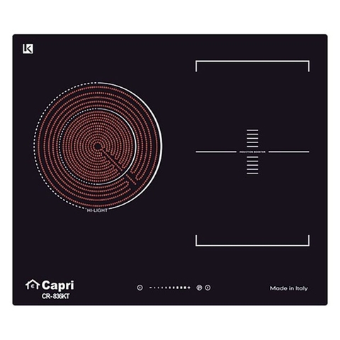 Bếp Điện Từ Kết Hợp Hồng Ngoại Capri CR-836KT