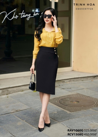 Chân váy đen dáng ôm vừa thanh lịch lại tôn dáng