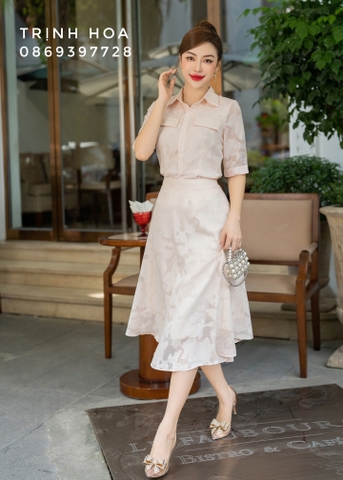 Set bộ váy áo ren nữ tính
