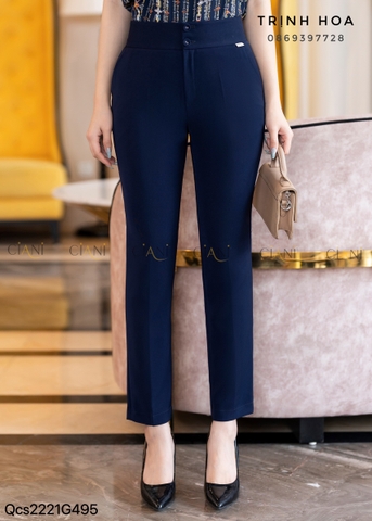Quần công sở tím than 2 cúc mẫu mới