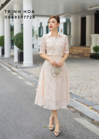 Set bộ váy áo ren nữ tính