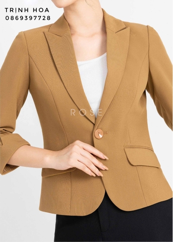 Áo vest nữ tay lỡ màu vàng