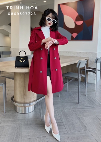 Áo măng to nữ hàn quốc 2 màu trẻ trung