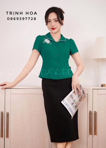Áo kí giả, áo mặc buông 2 màu đen và xanh