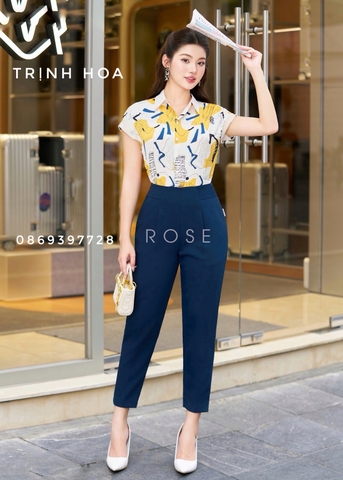 Áo sơ mi nữ cộc tay cổ đức công sở mùa hè 3 màu