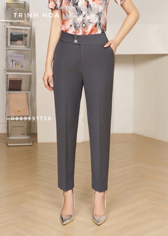 Quần vải nữ dáng baggy đẹp 3 màu