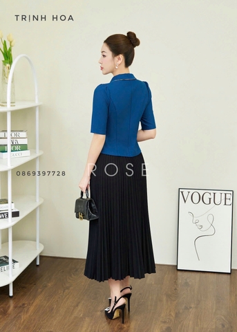 Mẫu áo ký giả tay lỡ thanh lịch 2 màu