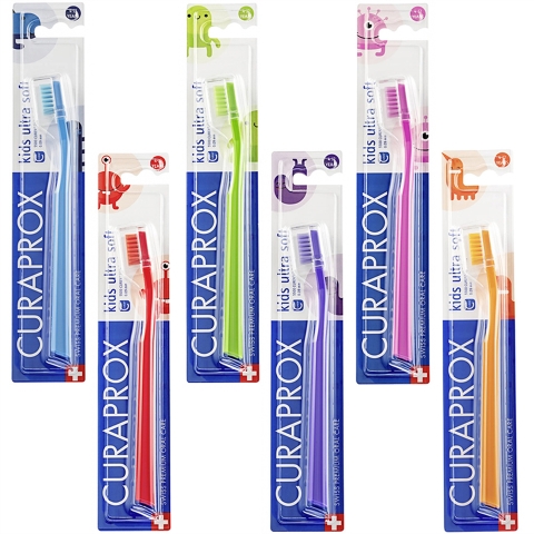 Bàn chải răng trẻ em Curaprox CS Kids 5500 Ultra Soft - Hồng