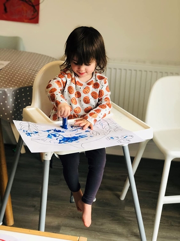 Bộ vẽ tranh - Set 12 bút vẽ full size và tranh tô Little Brian