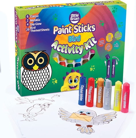 Bộ vẽ tranh - Set 12 bút vẽ full size và tranh tô Little Brian