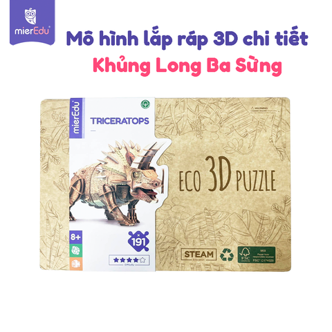 Bộ lắp ráp mô hình 3D chi tiết mierEdu - Thế giới khủng long