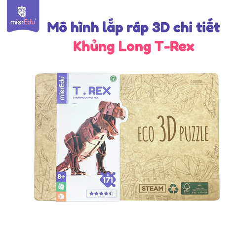 Bộ lắp ráp mô hình 3D chi tiết mierEdu - Thế giới khủng long