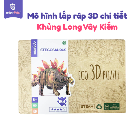 Bộ lắp ráp mô hình 3D chi tiết mierEdu - Thế giới khủng long