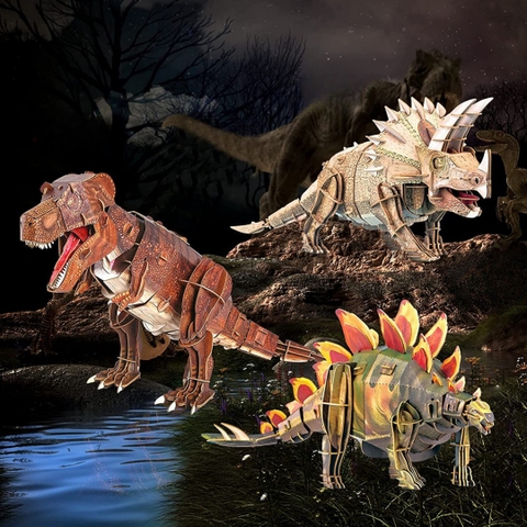 Bộ lắp ráp mô hình 3D chi tiết mierEdu - Thế giới khủng long