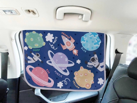 Tấm che nắng xe hơi, ngăn tia UV / tản nhiệt - Hệ mặt trời ngộ nghĩnh