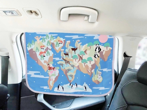 Tấm che nắng xe hơi, ngăn tia UV / tản nhiệt - Thế giới động vật