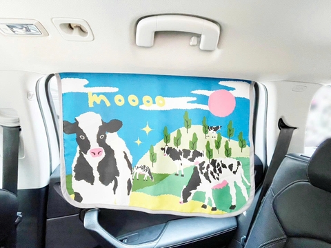 Tấm che nắng xe hơi, ngăn tia UV / tản nhiệt - Trang trại bò sữa