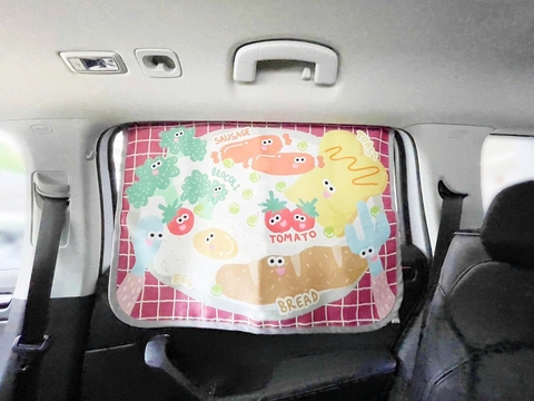 Tấm che nắng xe hơi, ngăn tia UV / tản nhiệt - Bữa sáng kiểu Anh