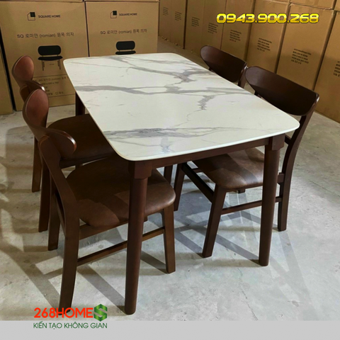 Bộ bàn ghế cafe gỗ HA726