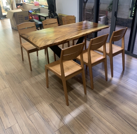 Bộ bàn ghế cafe gỗ HA735