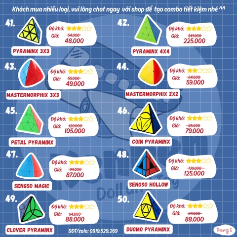 Rubik meilong/qiyi 2x2 3x3 4x4 5x5 6x6 7x7 2x3 Skewb Dino Pyraminx Megaminx cao cấp nhiều biến thể xoay trơn không giắt