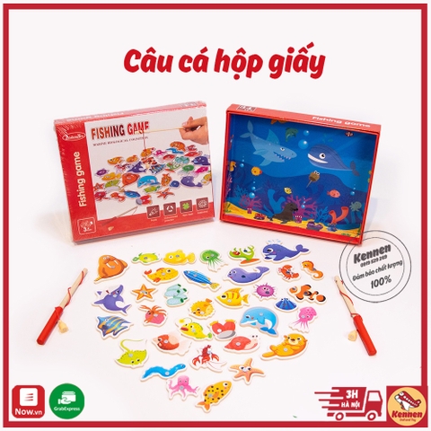 Câu cá nam châm - câu cá gỗ LOẠI ĐẸP