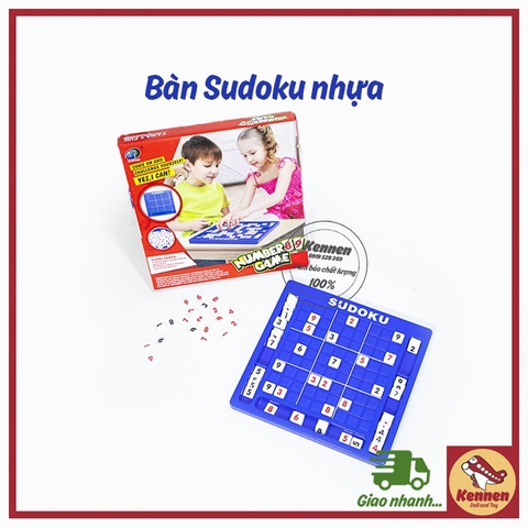 Bàn chơi SUDOKU gỗ kèm 100 bài đố và lời giải LOẠI ĐẸP