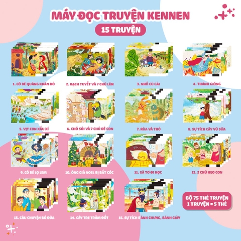 Máy đọc truyện Kennen- Máy đọc thẻ truyện tranh tư duy bảo hành 6 tháng