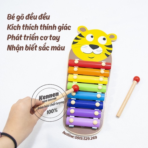 Đàn 7 sắc cầu vồng - giáo cụ Montessori LOẠI ĐẸP