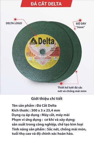 Đá cắt Delta 300 x 3 x 25,4mm