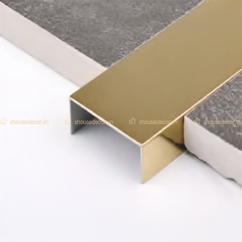 Thanh Nẹp Inox U25 - 25MM, Gương, Xước, Màu