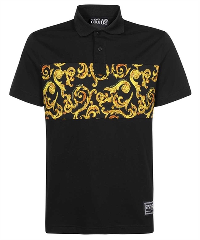 Versace Jeans Couture BAROQUE Polo - Black
