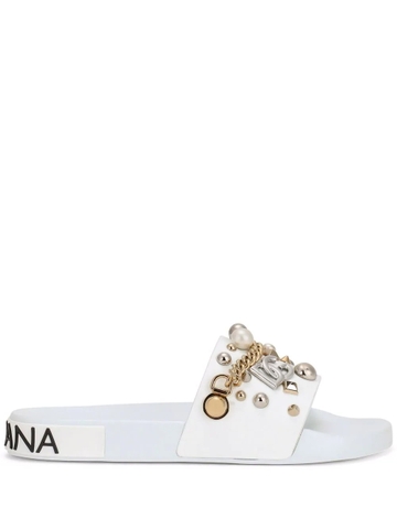 Dolce & Gabbana stud-embellished slides