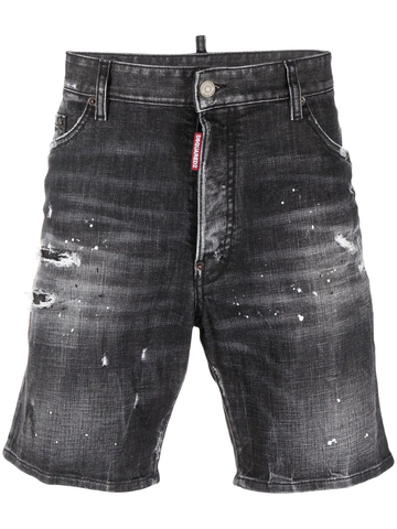 Dsquared2 distressed denim shorts