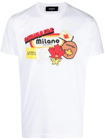 Dsquared2 graphic-print cotton T-shirt